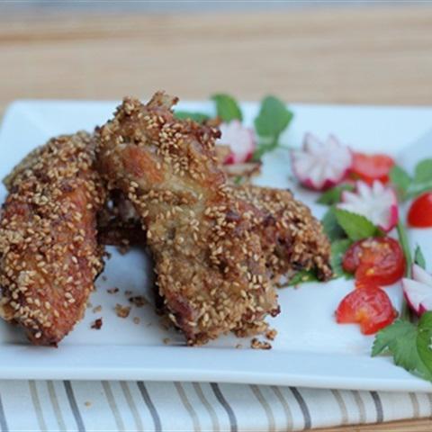 Cách làm cánh gà chiên mè