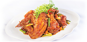 Cánh gà chiên sa tế tôm