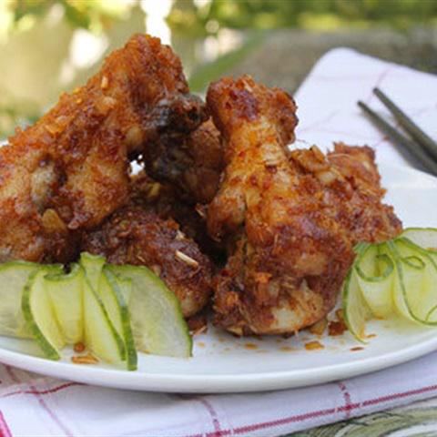 Cách làm cánh gà chiên sốt sa tế