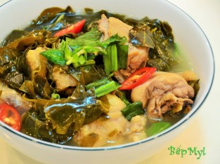 Canh gà lá giang ngon hơn ngoài hàng