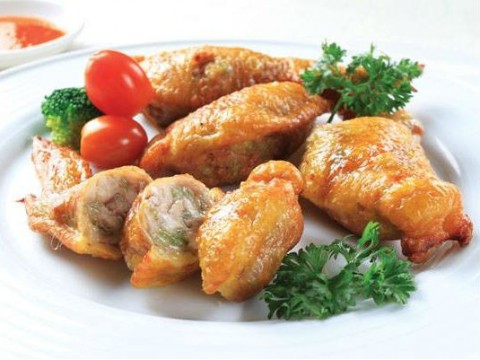 Cánh gà nhồi cốm