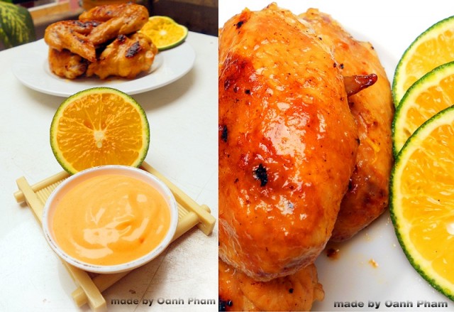 Cánh gà nướng cam tươi
