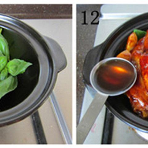 Cách làm cánh gà om húng quế