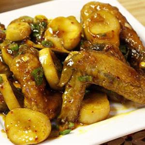 Cách làm cánh gà rim nấm