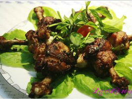 Cánh gà ướp dầu hào chiên