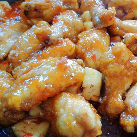 Cách làm cánh gà xào thơm