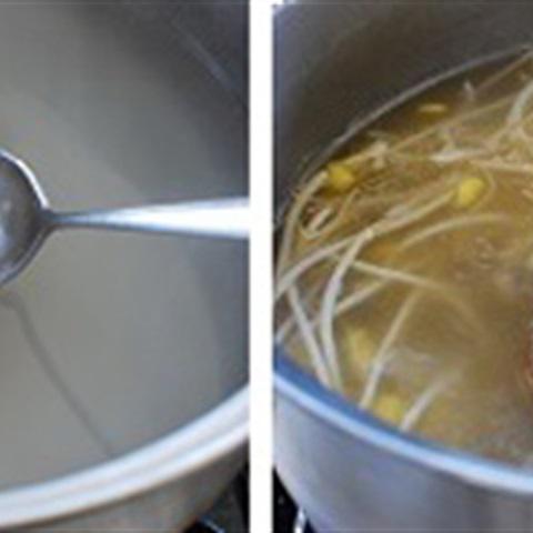 Cách làm canh giá đỗ nấu cải bó xôi