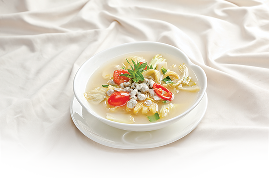 Canh hến dưa cải