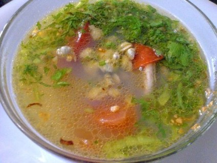 Canh hến nấu chua