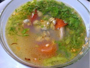 Canh hến nấu chua
