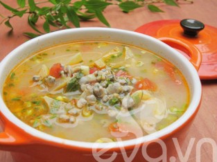 Canh hến nấu khế