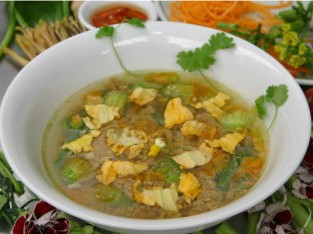 Canh hoa bí riêu cua