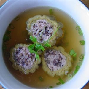 Cách làm canh khổ qua dồn thịt