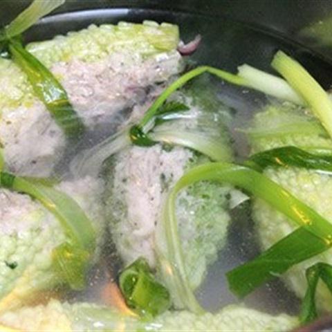 Cách làm canh khổ qua nhồi chả cá