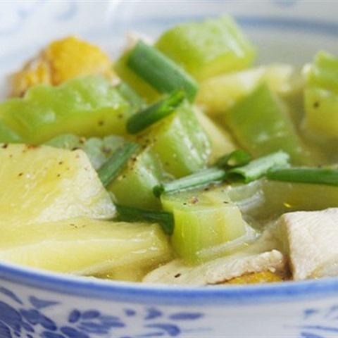 Cách làm canh khổ qua thịt gà