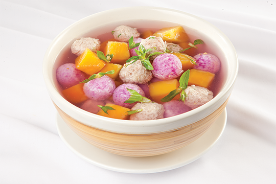 Canh khoai mỡ thịt bằm