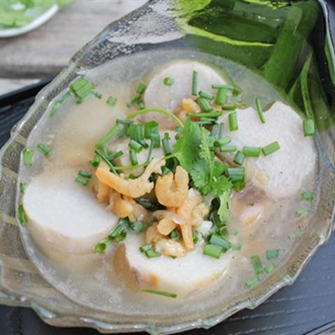 Cách làm canh khoai sọ nấu tôm khô