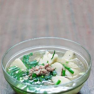 Cách làm canh khoai sọ thịt băm