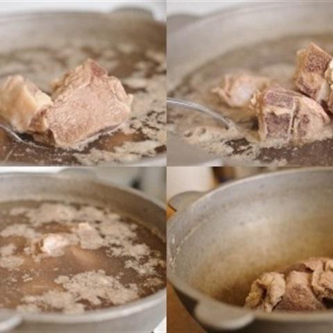 Cách nấu canh khoai tây sườn non