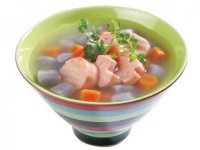 Canh khoai tím hạt lựu