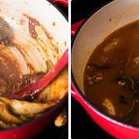 Cách làm canh kim chi nấu nấm