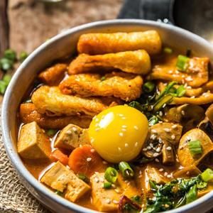 Cách làm canh kim chi nấu nấm