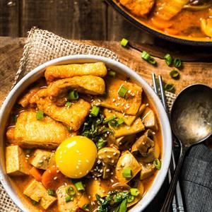 Cách làm canh kim chi nấu nấm