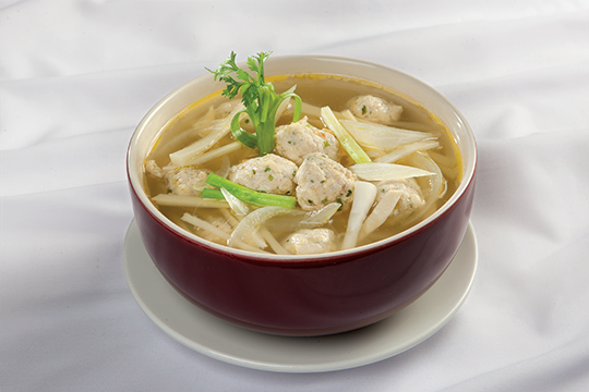 Canh măng gà viên