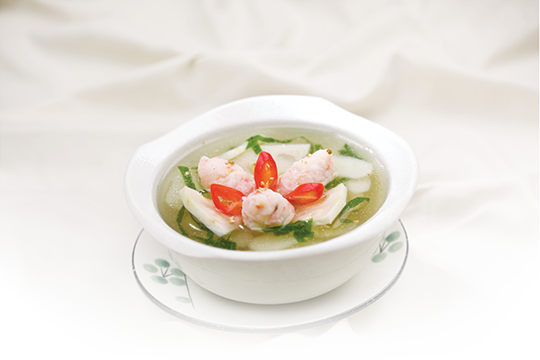 Canh mít non củ năng