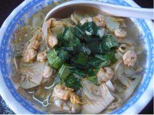 Canh Mít non nấu tôm