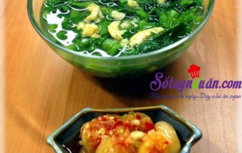 Canh mồng tơi nấu tôm