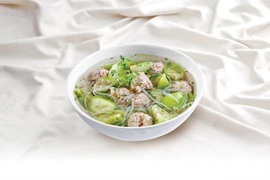 Canh mướp hương thịt viên