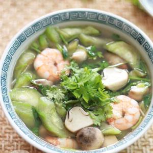 Cách làm canh mướp nấu nấm và tôm