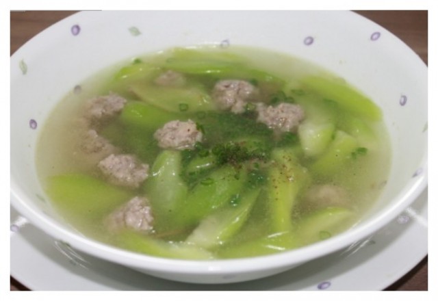 Canh mướp thịt bằm