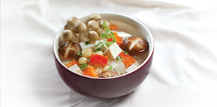 Canh nấm hạt sen