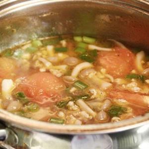 Cách làm canh nấm thịt bằm cà chua