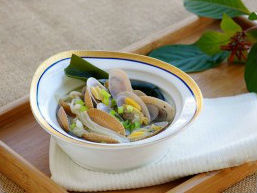 Canh ngao hoa nấu nấm