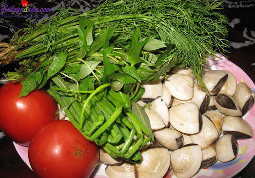 Canh ngao nấu dứa ngọt mát ngày hè