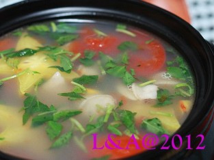 Canh nghêu nấu khế