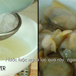 Cách làm canh nghêu nấu măng chua