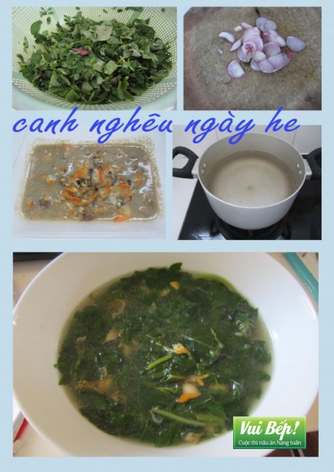 Canh nghêu ngày hè