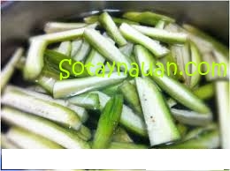 Canh ốc, chuối, đậu ngon