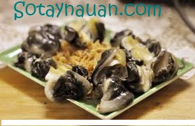 Canh ốc, chuối, đậu ngon