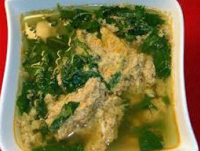 Canh rau đay nấu tôm tít