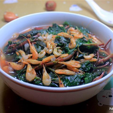 Cách làm canh rau dền nấu tép