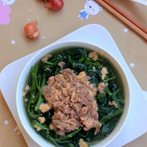 Cách làm canh rau muống nấu riêu cua