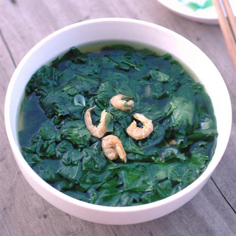 Cách làm canh rau ngót nấu tôm