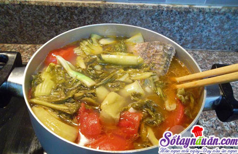 Canh riêu cá cho bữa cơm thơm ngon