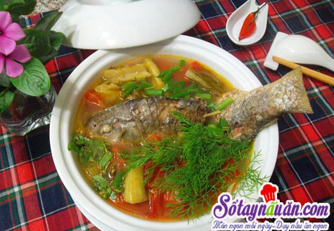 Canh riêu cá cho bữa cơm thơm ngon