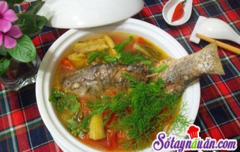 Canh riêu cá cho bữa cơm thơm ngon